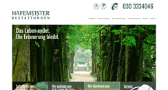Desktop Screenshot of hafemeister-bestattungen.de